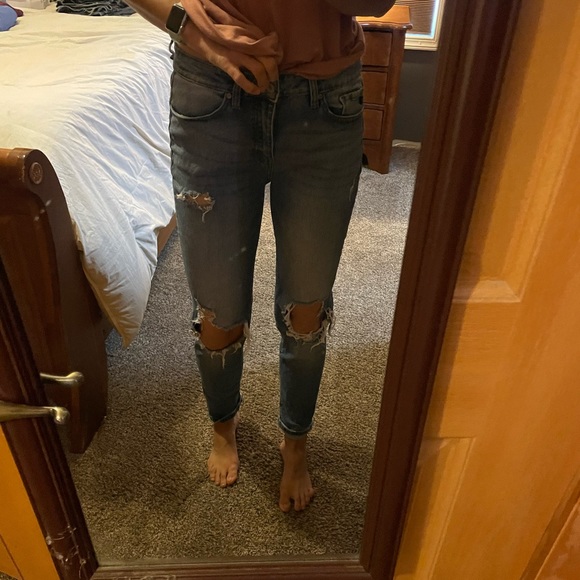 KanKan distressed skinny jeans, size 7/27 - Picture 3 of 3